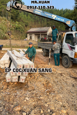 ÉP CỌC BÊ TÔNG TẠI HUYỆN VĂN QUAN