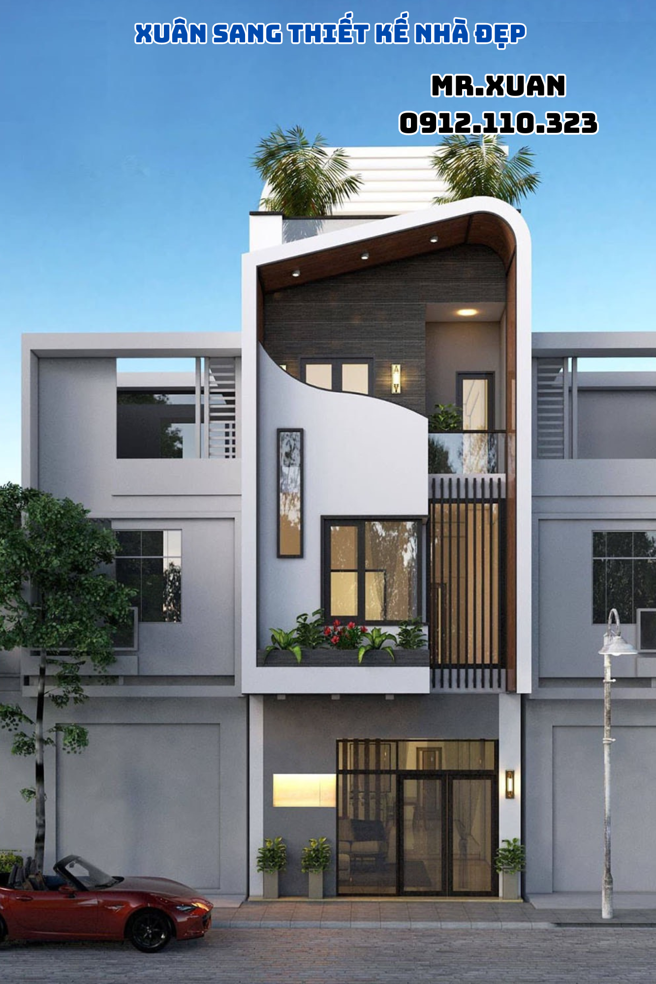 THIẾT KẾ MẪU NHÀ ỐNG HIỆN ĐẠI, SANG CHẢNH