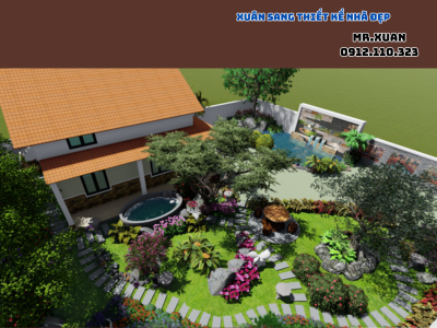 THIẾT KẾ MẪU NHÀ SÂN VƯỜN