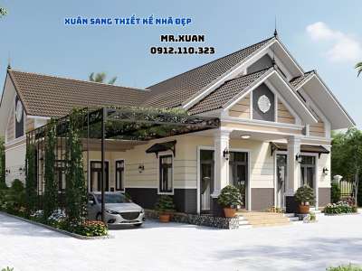 THIẾT KẾ MẪU NHÀ MÁI THÁI 4