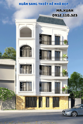 THIẾT KẾ NHÀ BIỆT THỰ 5 TẦNG