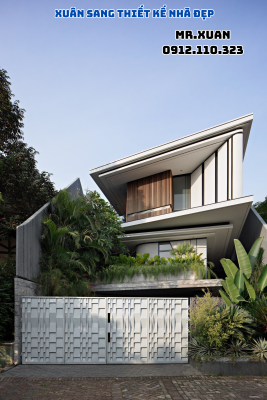 THIẾT KẾ NHÀ HIỆN ĐẠI THEO HƯỚNG NHÌN CHÍNH DIỆN