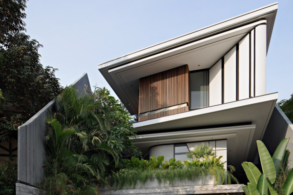 THIẾT KẾ NHÀ HIỆN ĐẠI THEO HƯỚNG NHÌN CHÍNH DIỆN