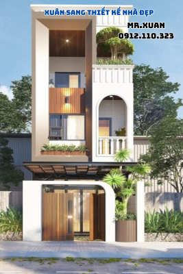 THIẾT KẾ NHÀ ỐNG VỚI MẪU NHÀ 3 TẦNG
