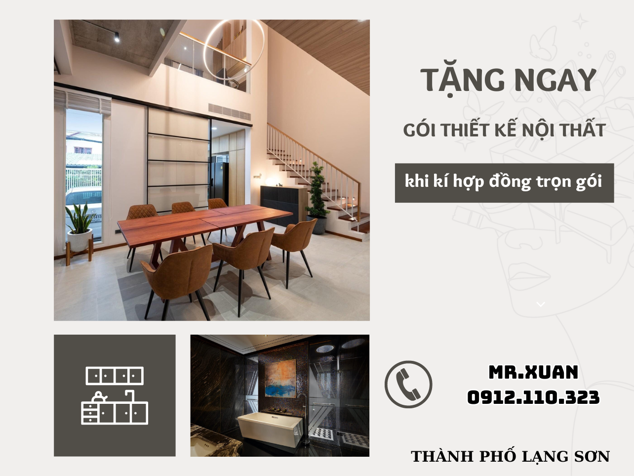 THIẾT KẾ NỘI THẤT TẠI THÀNH PHỐ LẠNG SƠN