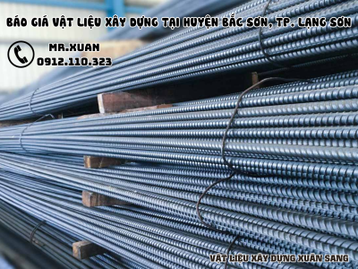 BÁO GIÁ VẬT LIỆU XÂY DỰNG TẠI HUYỆN BẮC SƠN, THÀNH PHỐ LẠNG SƠN