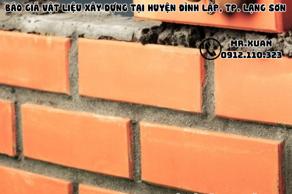 BÁO GIÁ VẬT LIỆU XÂY DỰNG TẠI HUYỆN ĐÌNH LẬP, THÀNH PHỐ LẠNG SƠN